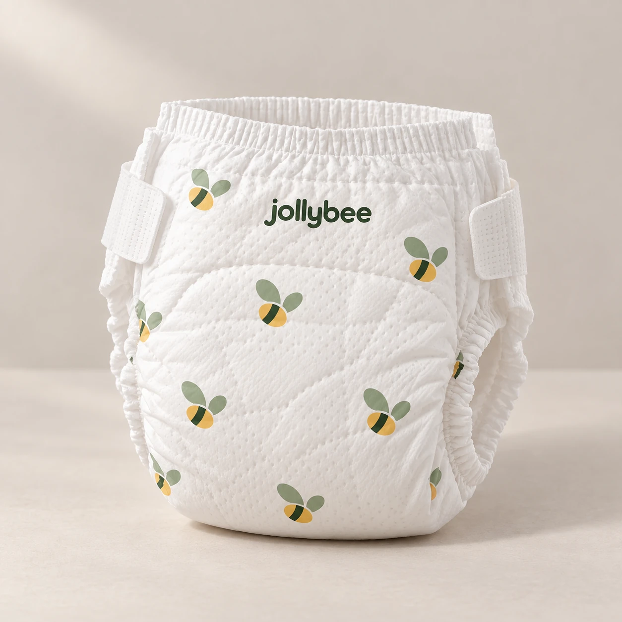 Jollybee bee-print baby diapers, product view