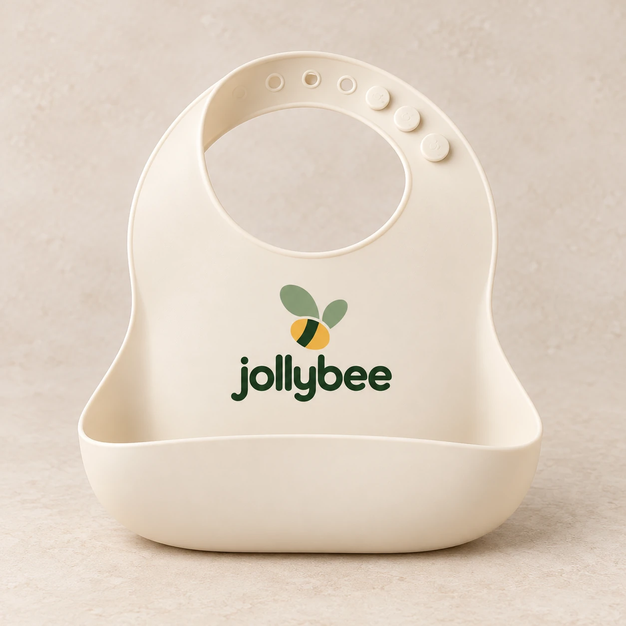 Jollybee silicone catch bib, product view